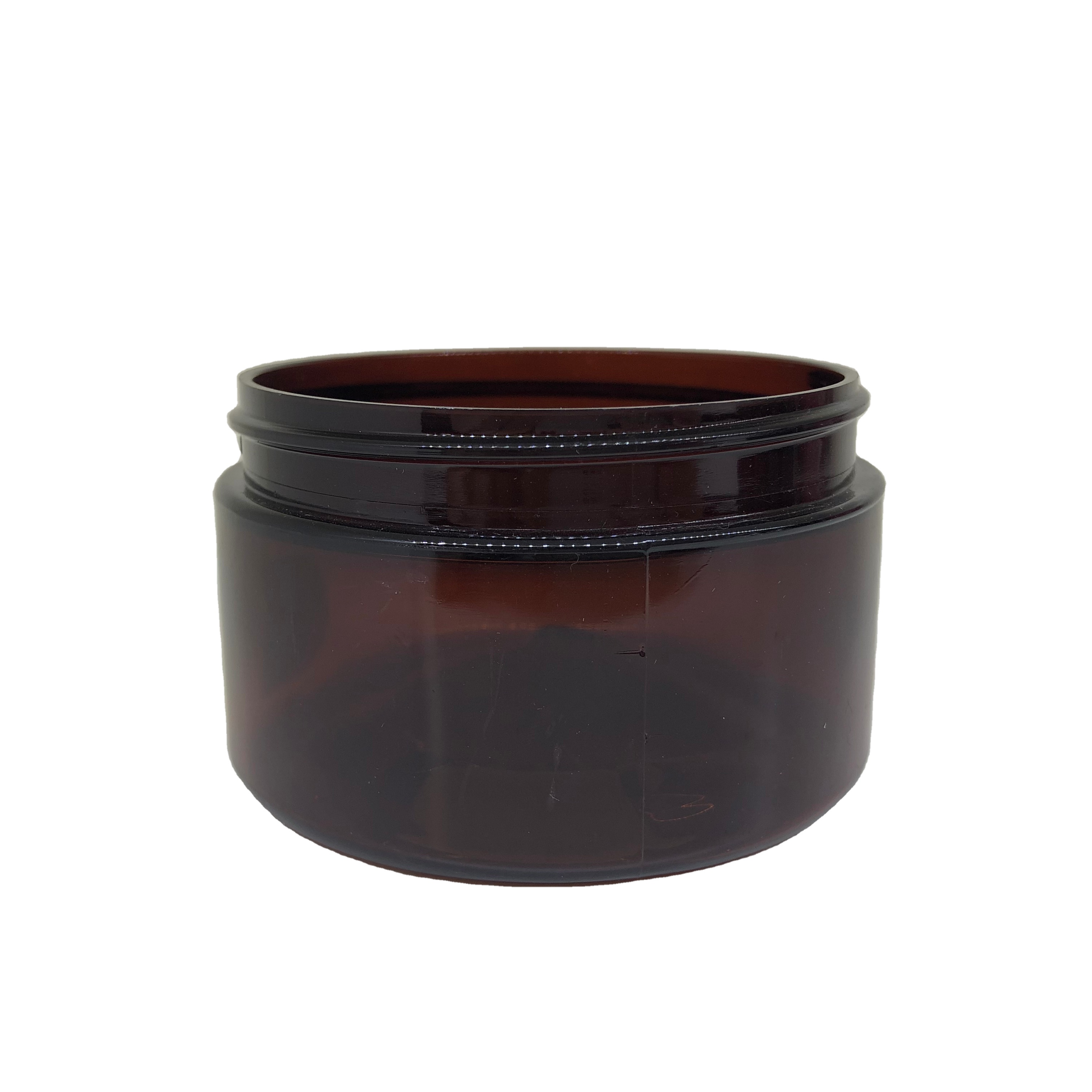2oz 4oz 8oz Plastic Cosmetic Jars, Amber PET Heavy Wall Jars