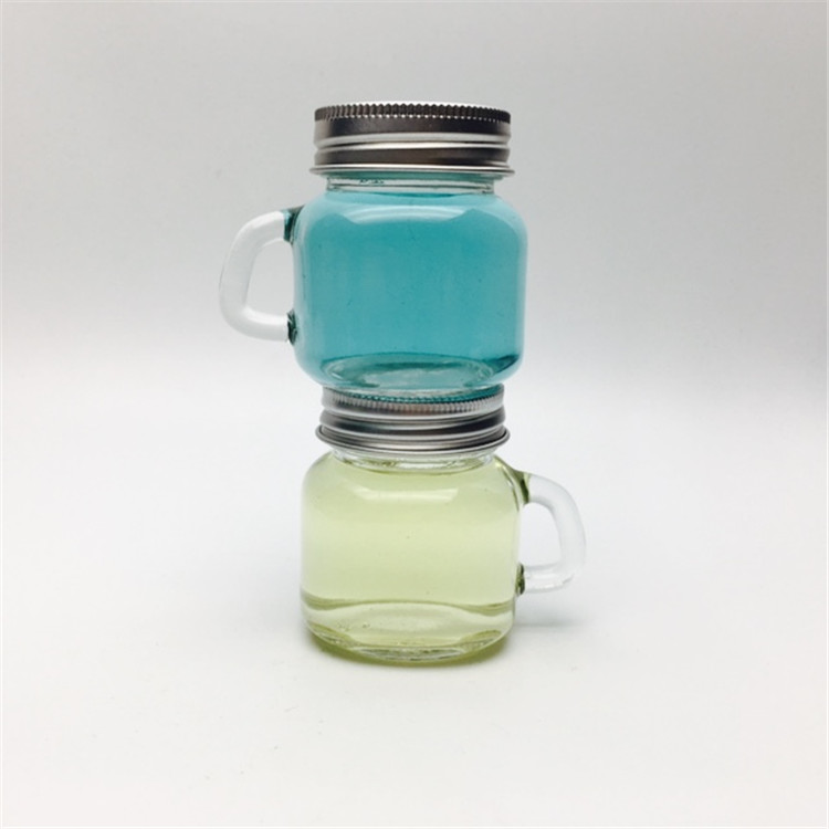 2oz 50ml Mini Handle jar small marmalade jars for bird nest /pineapple jam empty