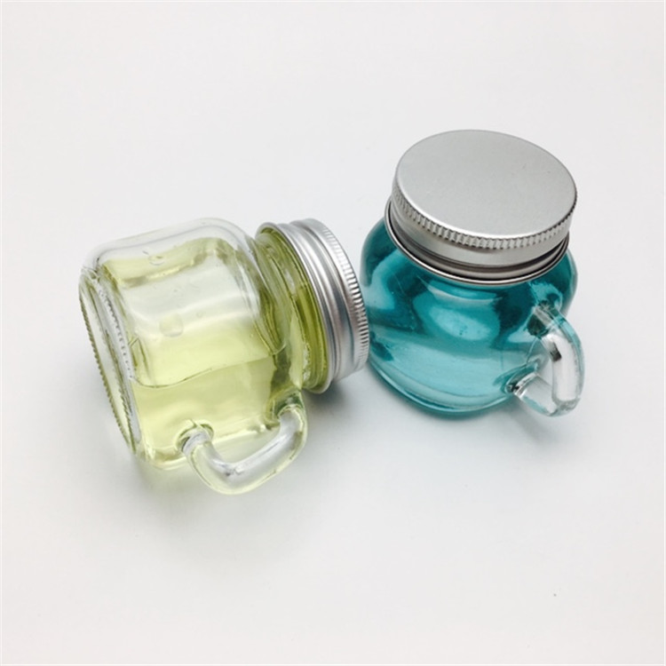 2oz 50ml Mini Handle jar small marmalade jars for bird nest /pineapple jam empty