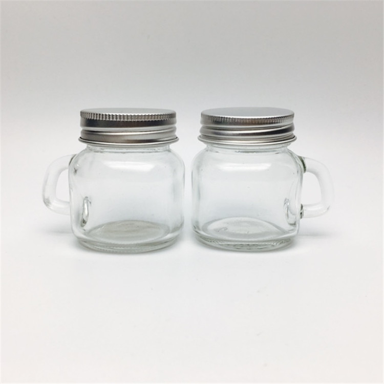 2oz 50ml Mini Handle jar small marmalade jars for bird nest /pineapple jam empty