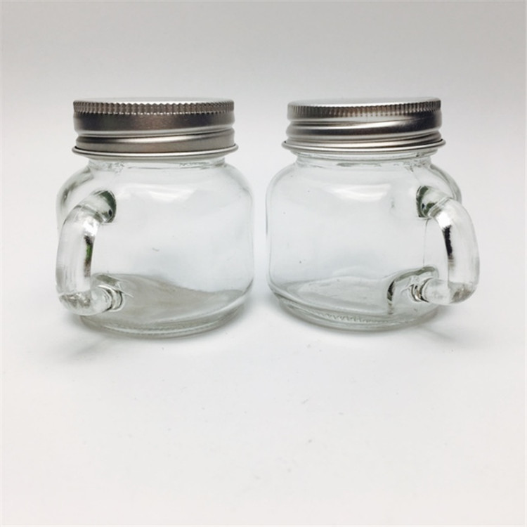2oz 50ml Mini Handle jar small marmalade jars for bird nest /pineapple jam empty