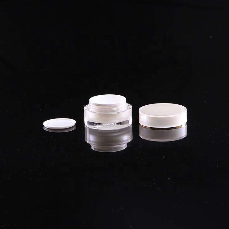 2oz 5g 10g 20g 30g 50g 100g 150g 200g white round cosmetic acrylic cream jar