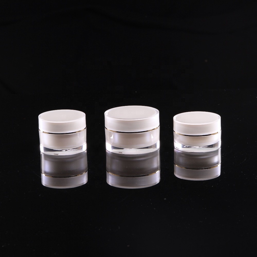 2oz 5g 10g 20g 30g 50g 100g 150g 200g white round cosmetic acrylic cream jar
