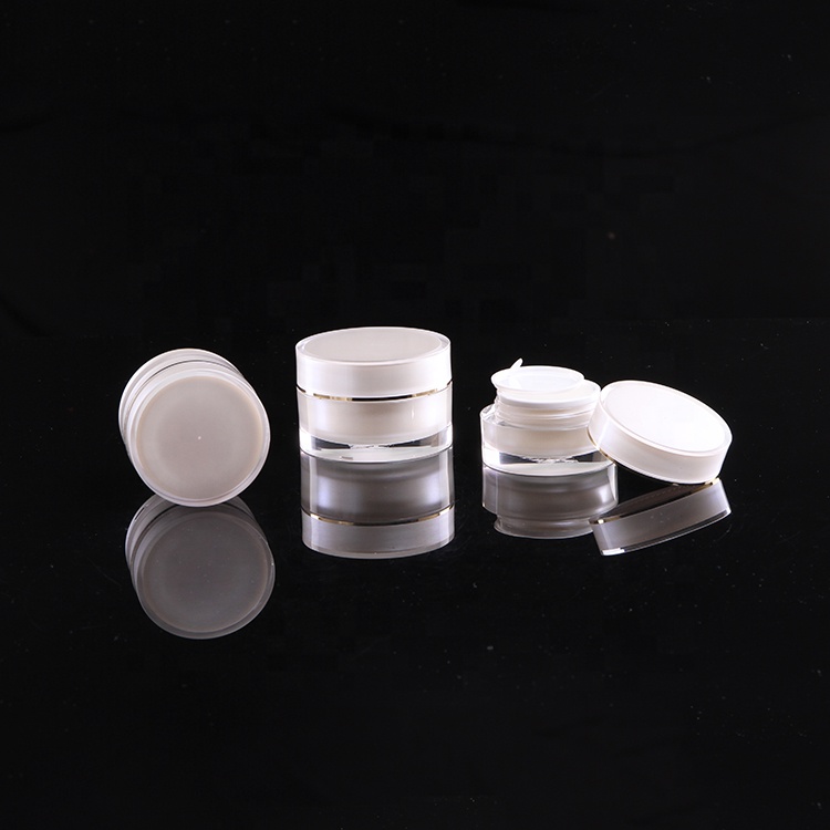 2oz 5g 10g 20g 30g 50g 100g 150g 200g white round cosmetic acrylic cream jar
