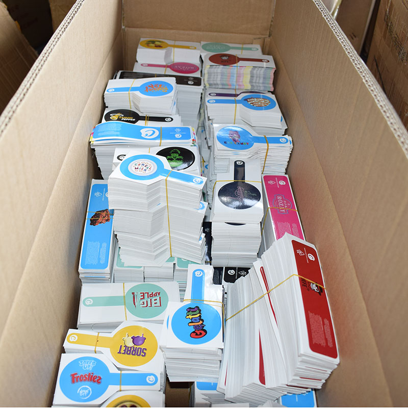 2oz 60ML Cookies Labels Glass Jar With Plastic Lid Wax Storage Dry Herb Flowers Stash Container