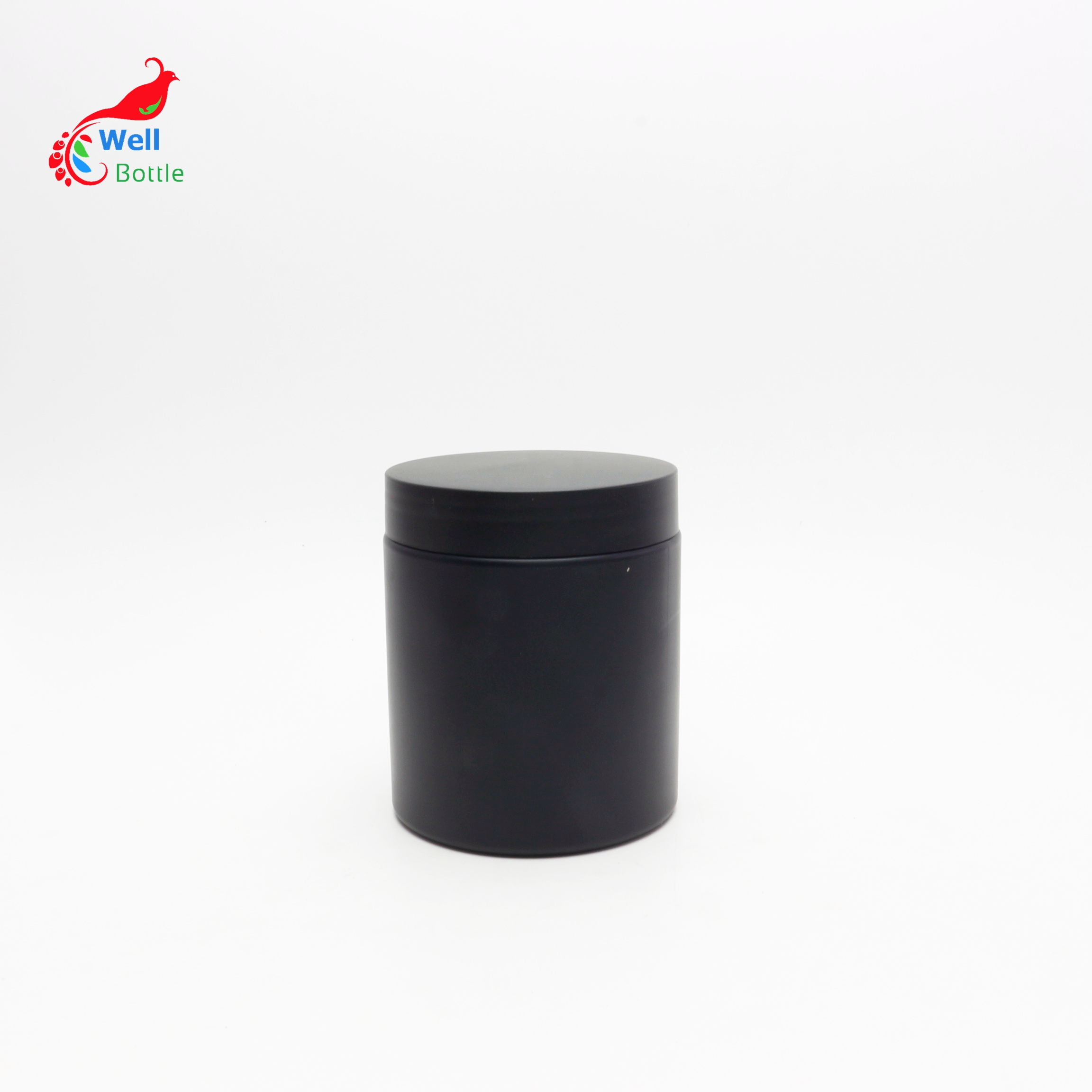 2oz 60ml 100ml 150ml 200ml 200g 8oz 250g 300ml 400g 400ml 500ml 1000ml 50g pet cosmetic matte black plastic jar 250g plastic-70A