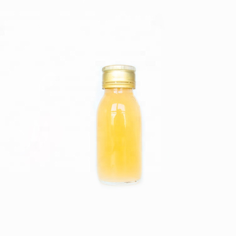 2oz 60ml Clear Glass Juice Shot Small Bottle With Screw Cap For Energy Drink