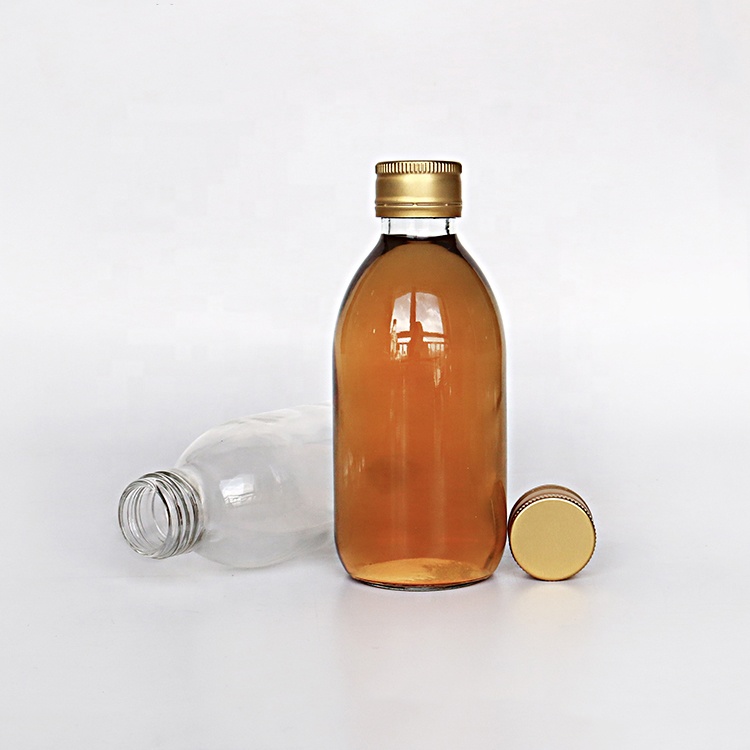 2oz 60ml Clear Glass Juice Shot Small Bottle With Screw Cap For Energy Drink