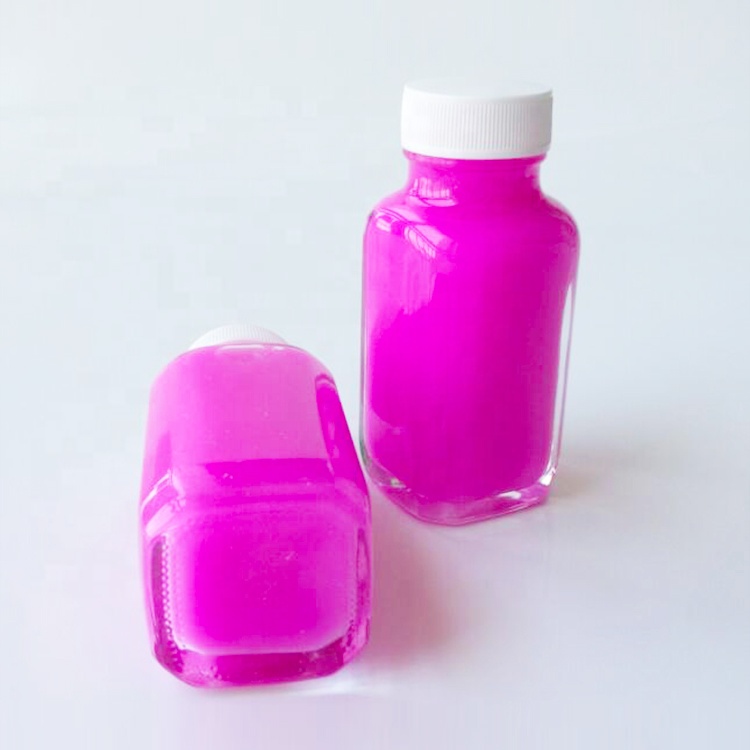 2oz 60ml Clear Mini Bottle Juice Shot Glass With White Plastic Cap For Juice Cleanse Kombucha