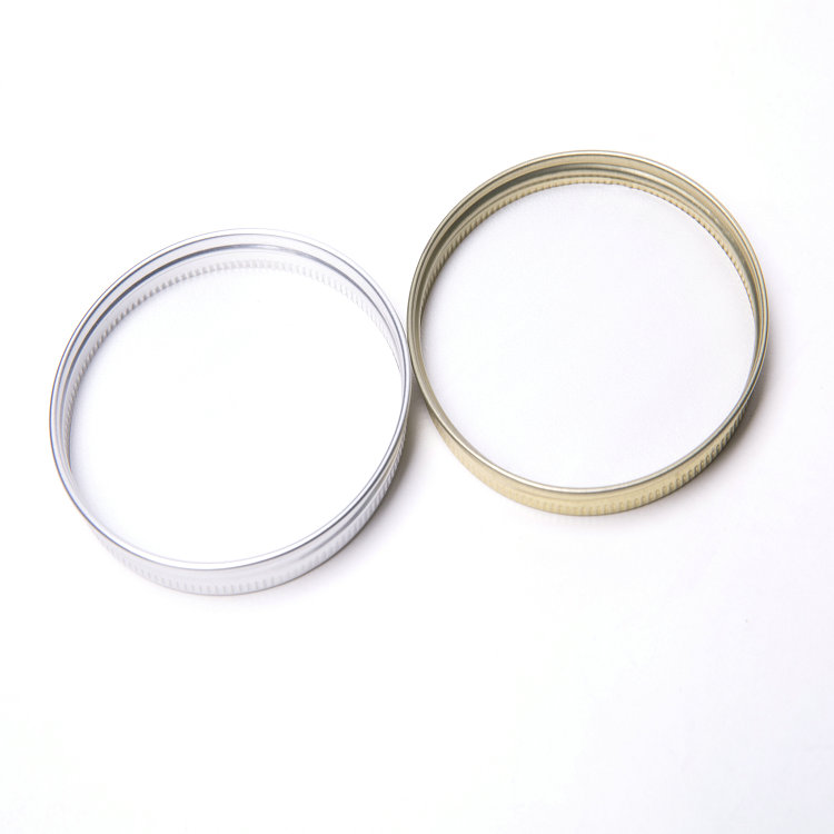 2oz 60ml Cobalt Blue Glass Round Cosmetic Jar with Metal Lid