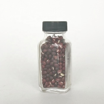 2oz 60ml Small Square Glass Bottle Mini Storage Jars