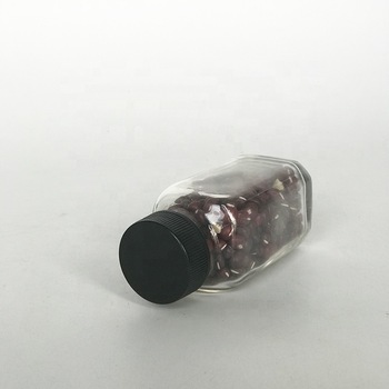 2oz 60ml Small Square Glass Bottle Mini Storage Jars