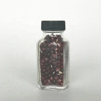 2oz 60ml Small Square Glass Bottle Mini Storage Jars