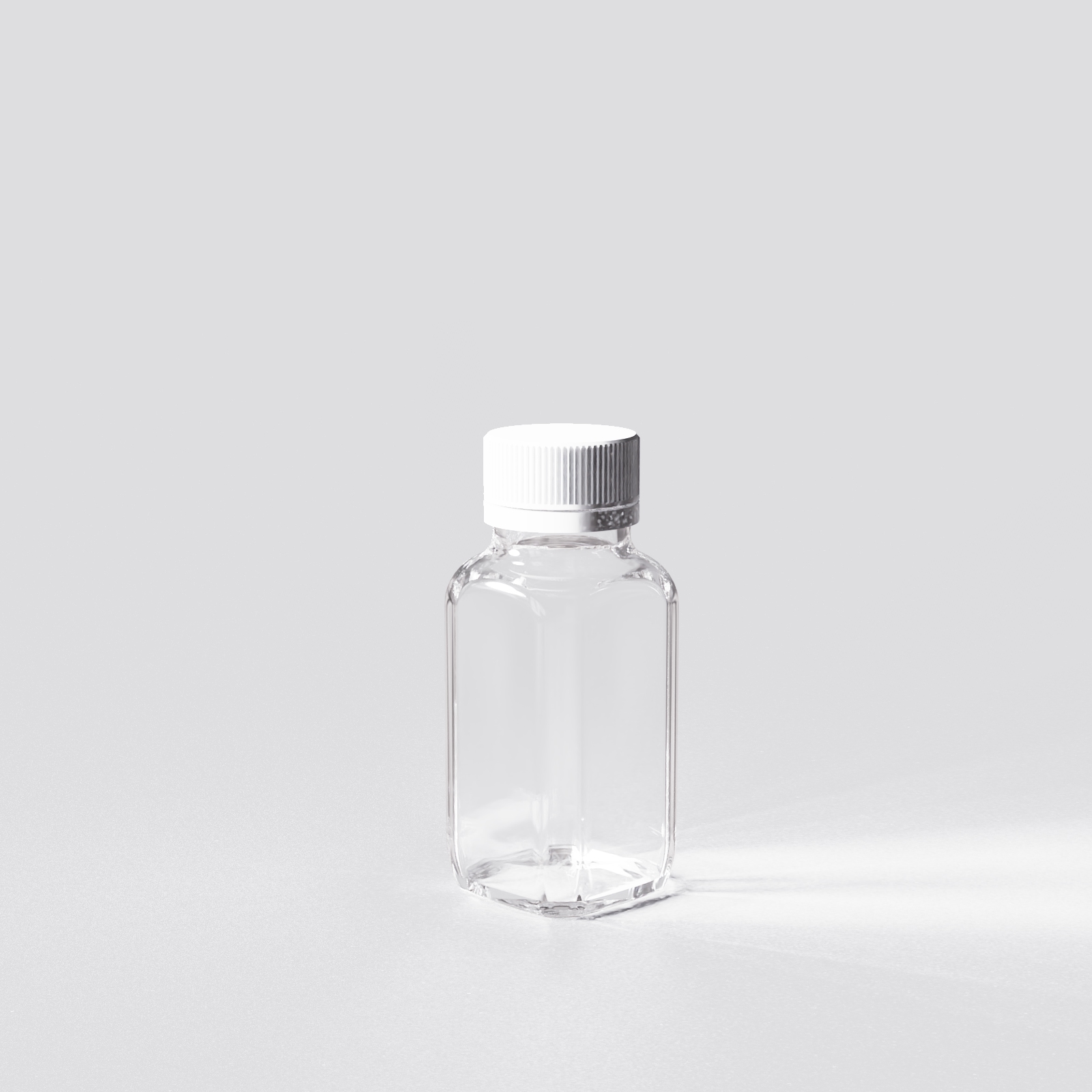 2oz 60ml Tamper French Square Glass Beverage Juice Shot Bottles With tamper proof lid