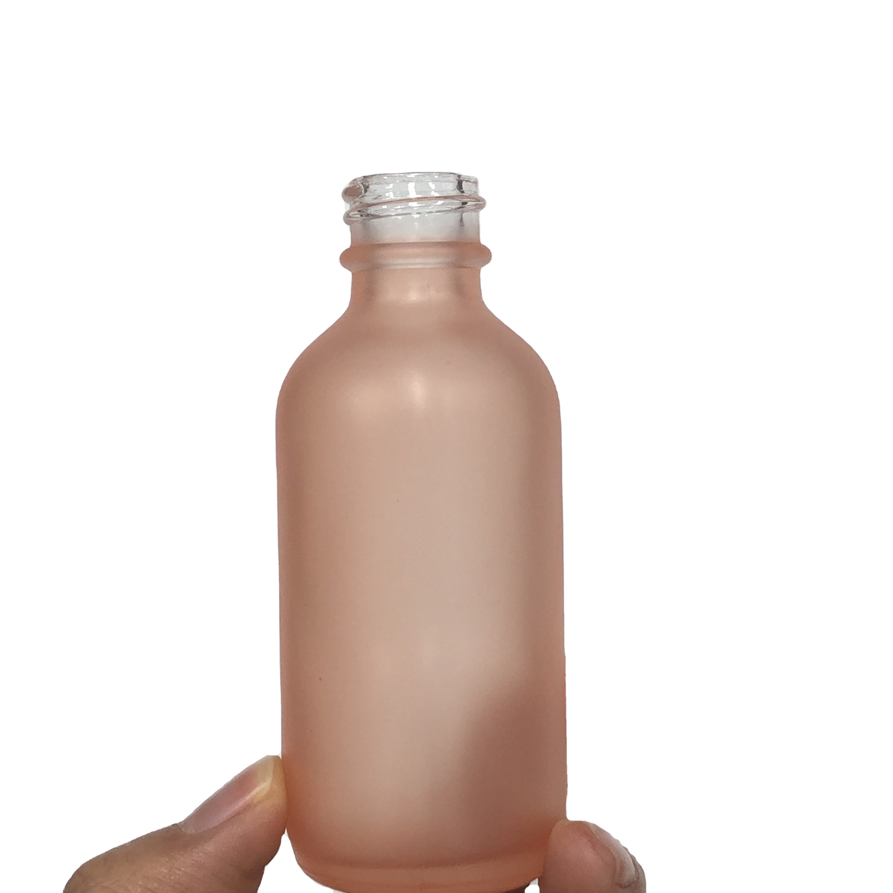 2oz 60ml orange color round boston glass bottle with 20/400 neck finish