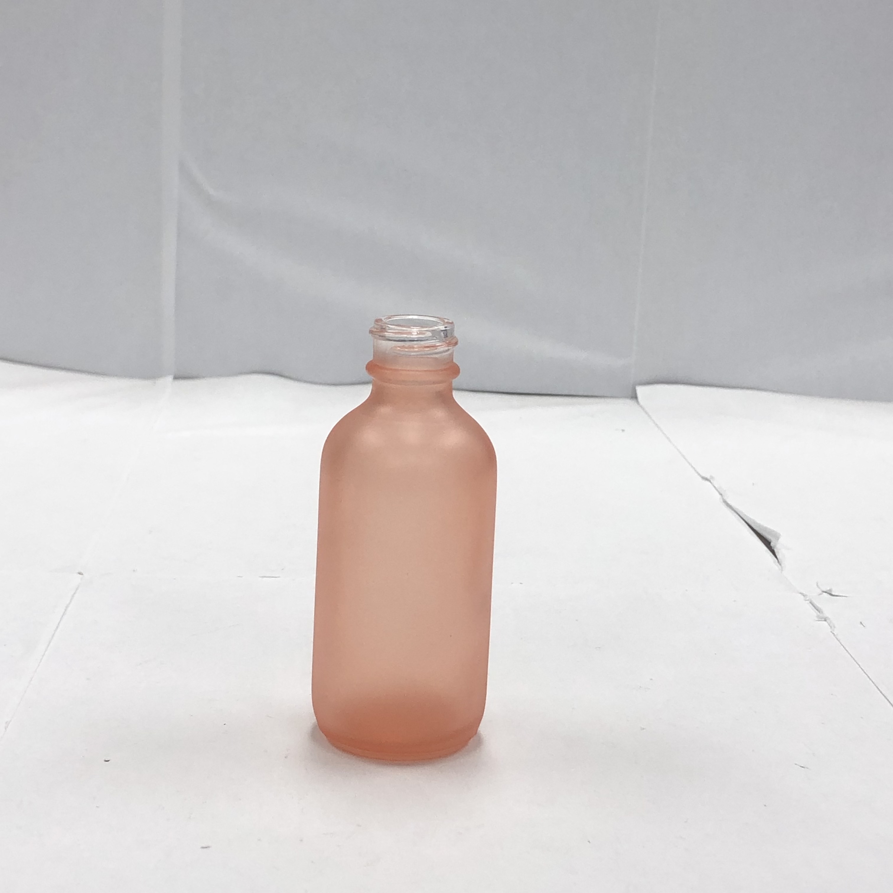 2oz 60ml orange color round boston glass bottle with 20/400 neck finish