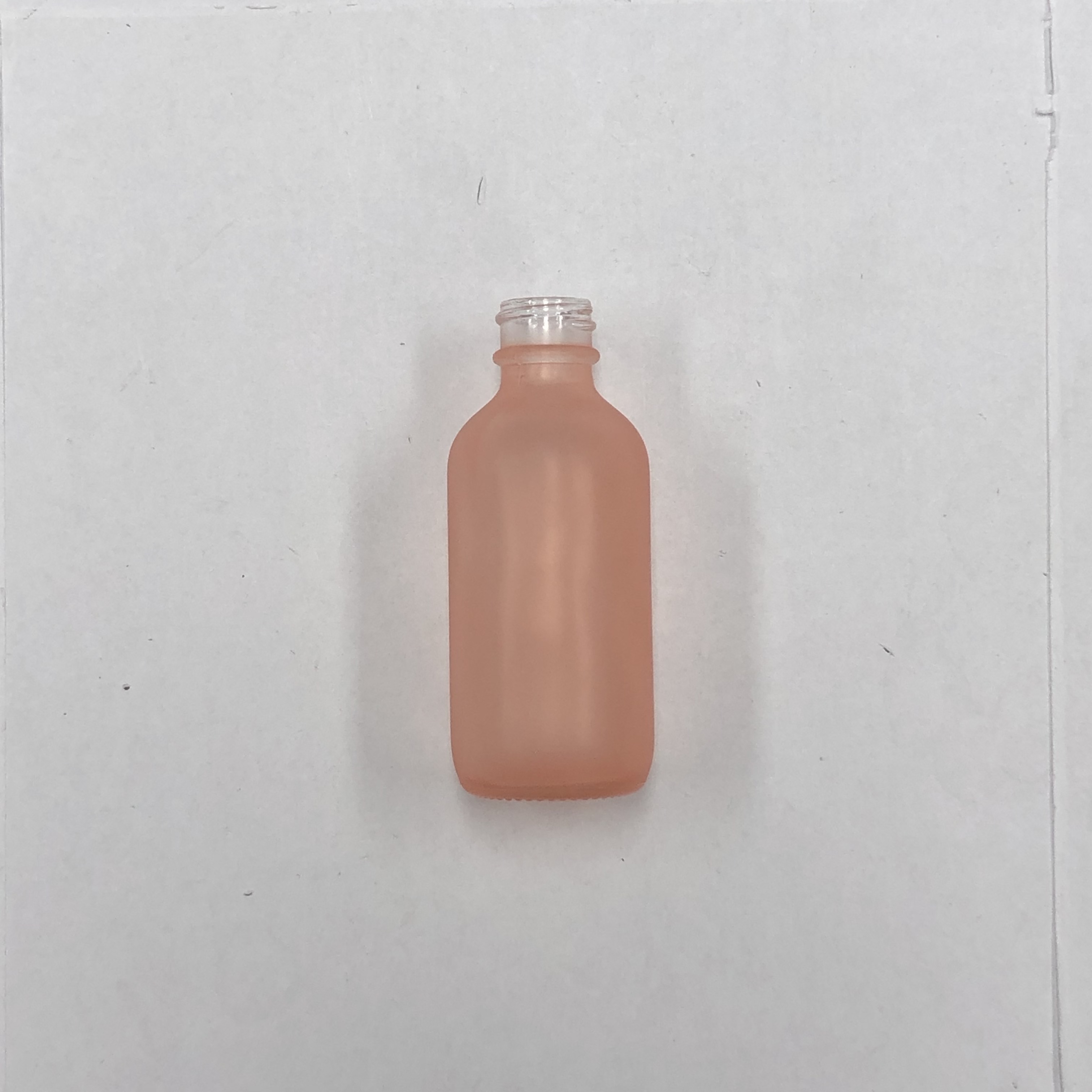 2oz 60ml orange color round boston glass bottle with 20/400 neck finish
