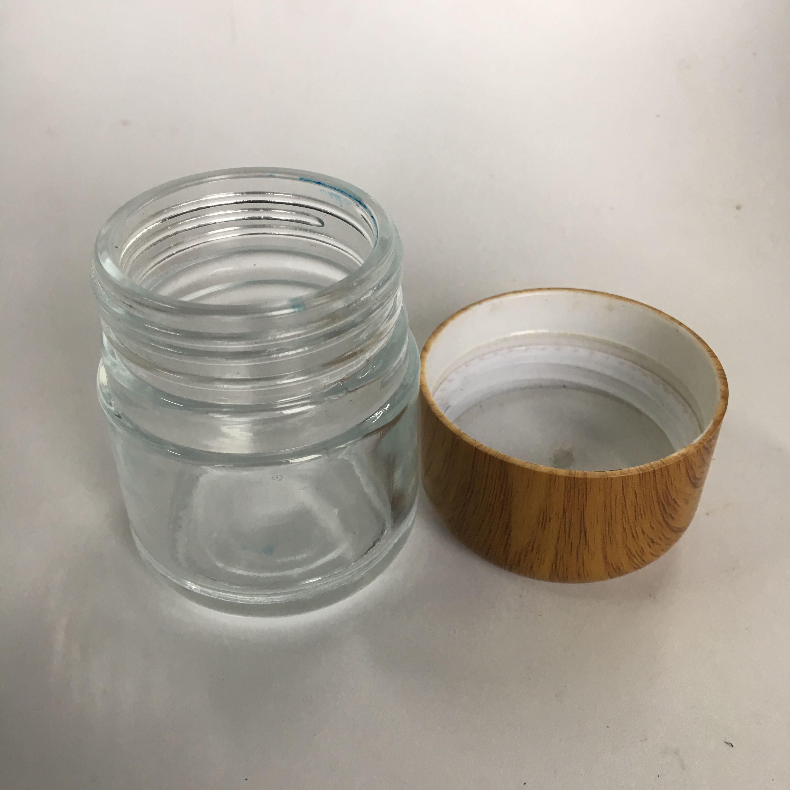 2oz 65ml Straight Side Flint Glass jar with PP Screw Lid