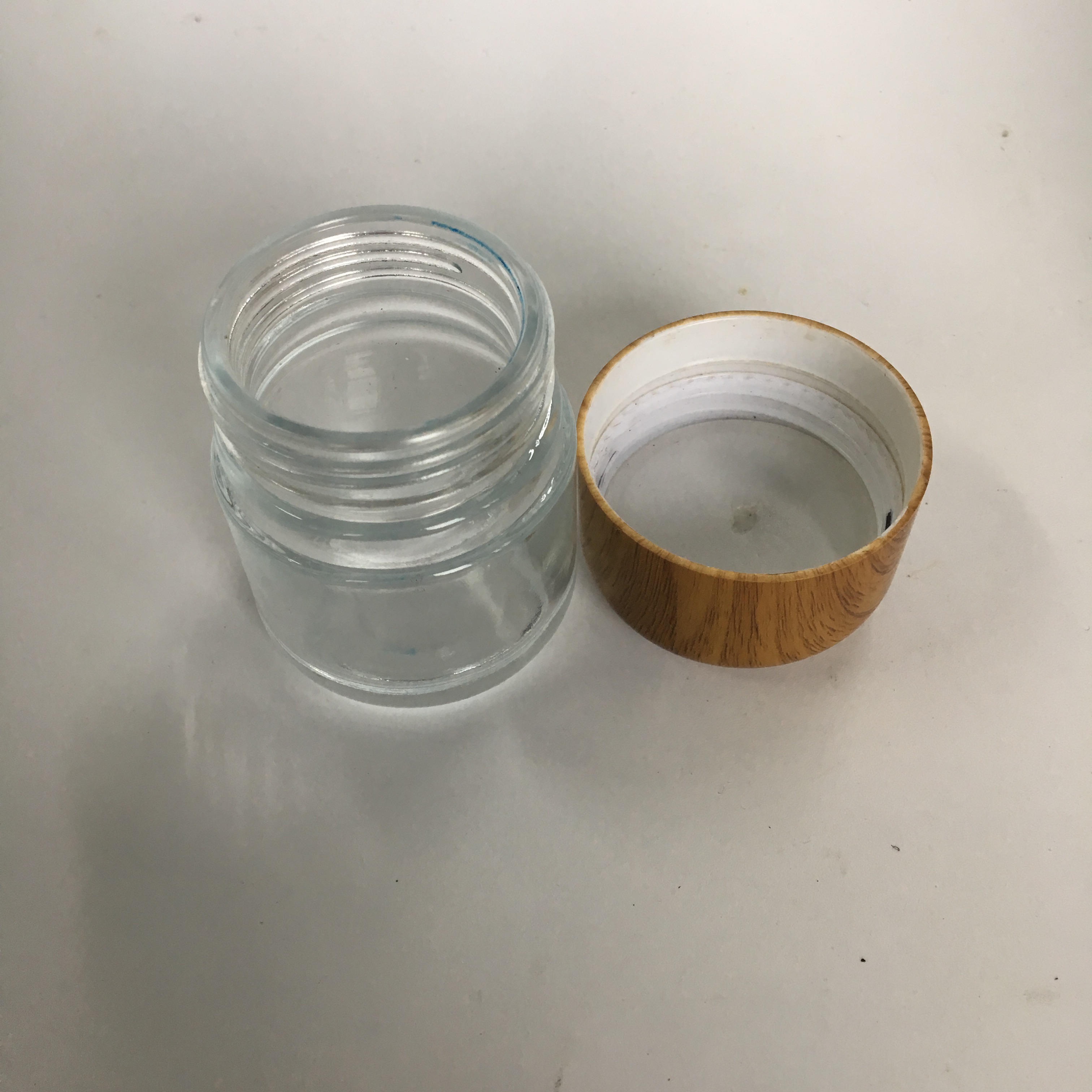 2oz 65ml Straight Side Flint Glass jar with PP Screw Lid