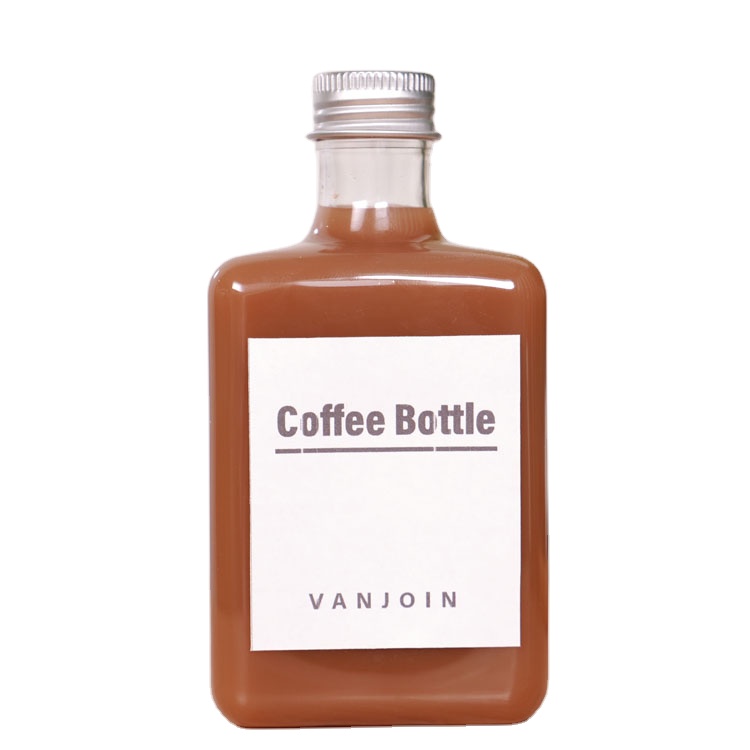 2oz 8oz CLear Plastic Round Bottle for Cold Brew Coffee Bottle