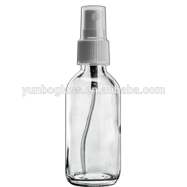 2oz Boston round bottle 30ml clear glass dropper bottle with child resistant cap and glass pipette for e liquid