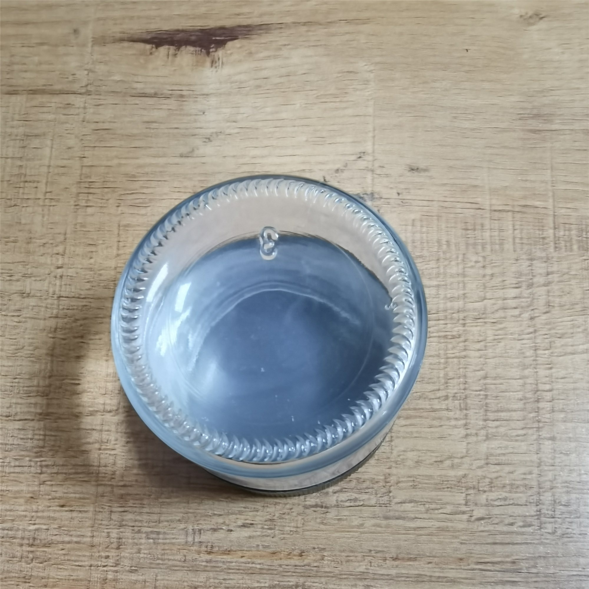 2oz Child Resistant Glass Jars with Lids Clear Jar Black Lid