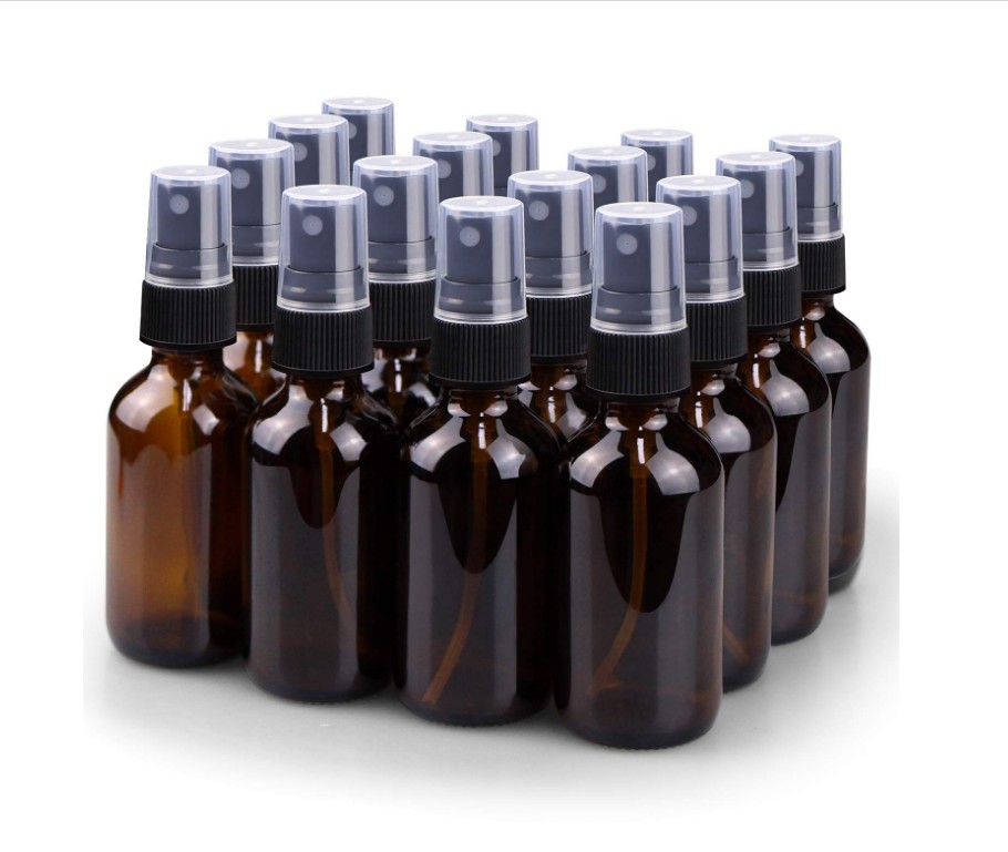2oz Fine Mist Glass Spray Bottle Little Refillable Liquid Containers Spray Bottle for Watering Flowers Cleaning