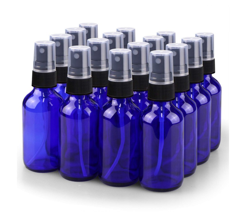 2oz Fine Mist Glass Spray Bottle Little Refillable Liquid Containers Spray Bottle for Watering Flowers Cleaning