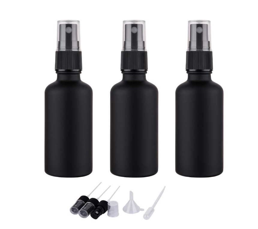 2oz Fine Mist Glass Spray Bottle Little Refillable Liquid Containers Spray Bottle for Watering Flowers Cleaning