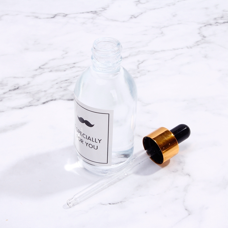 2oz Glass Bottles Cosmetic Containers and Packaging with Pipette Droppers