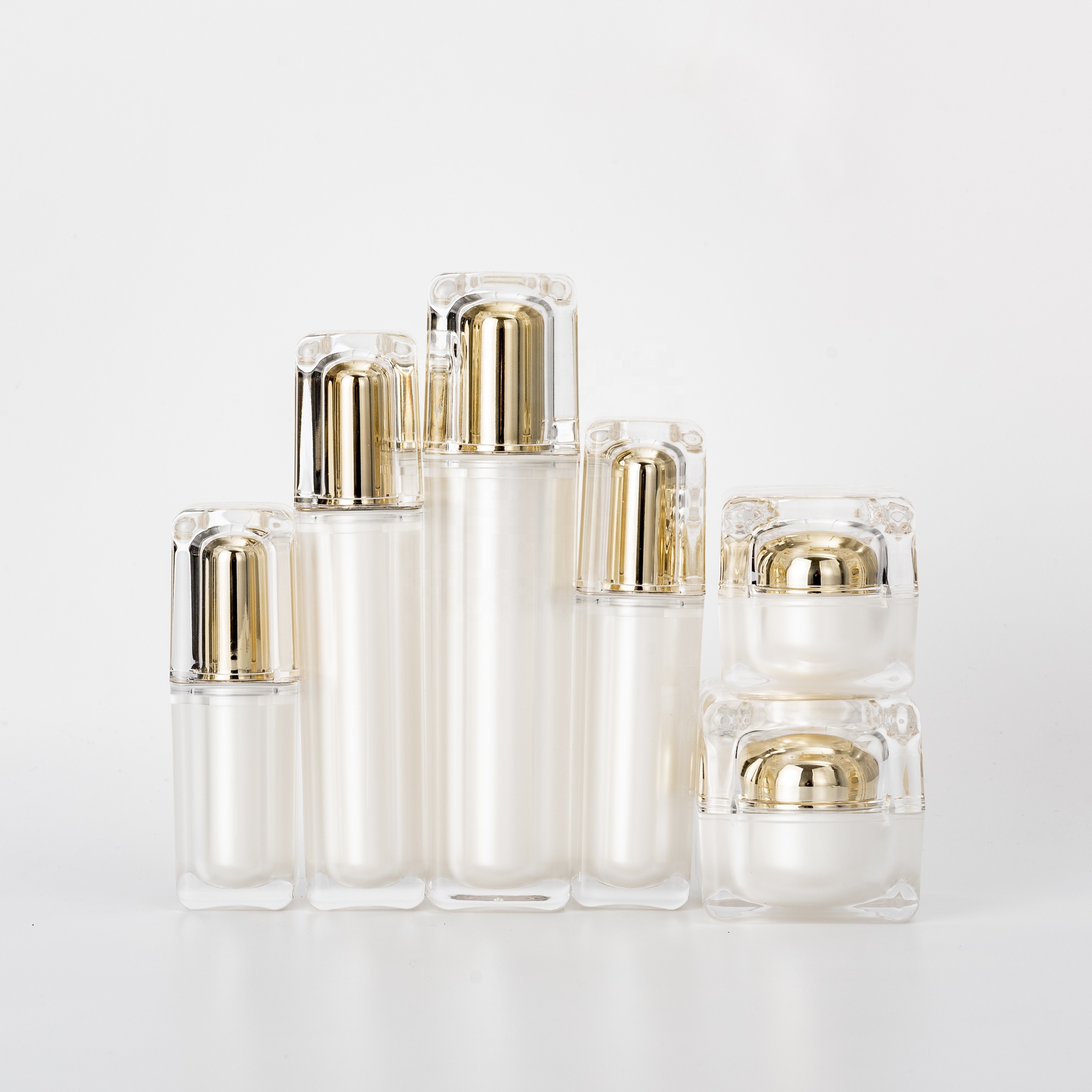 2oz Luxury acrylic jars and bottles for cosmetic