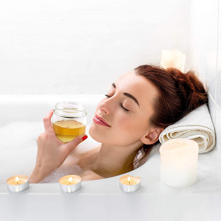 2oz Transparent Straight Side Glass Jar 55ml for Cream