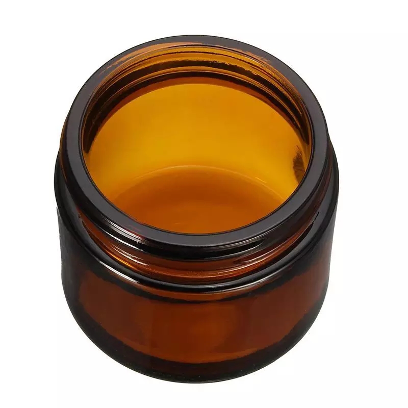 2oz amber glass jar