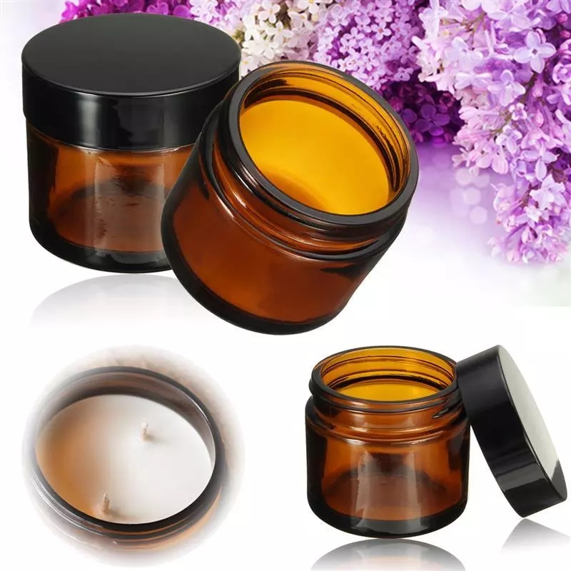 2oz amber glass jar