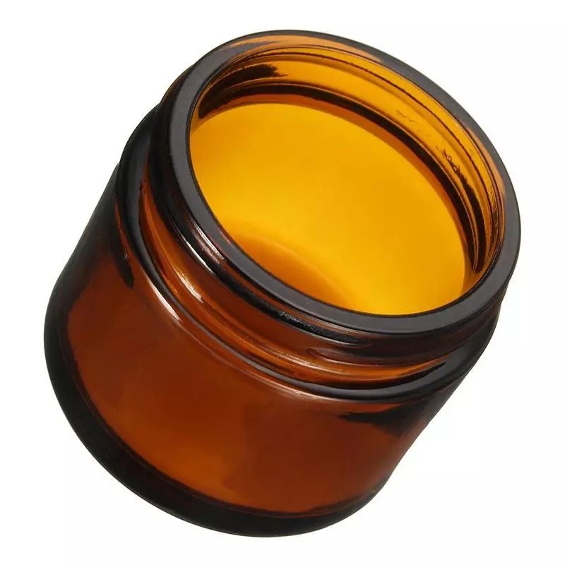 2oz amber glass jar