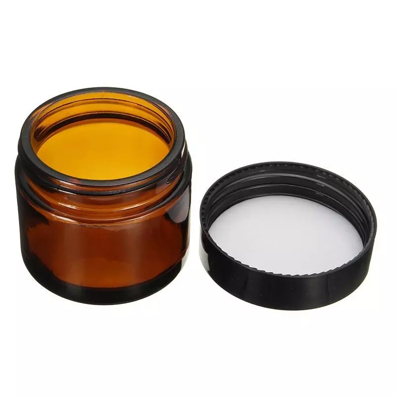 2oz amber glass jar