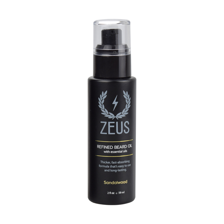2oz beard oil mat black glass bottle men skin care glass cosmetic bottle lotion pump glass serum bottle