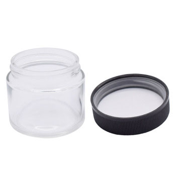 2oz child proof glass jars with child resistant lid for hemp packaging