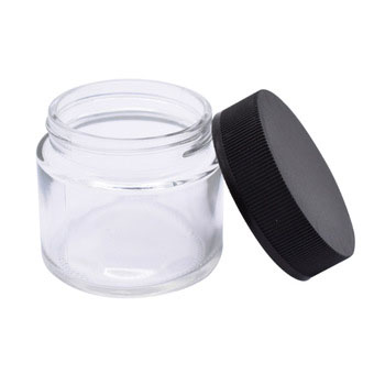 2oz child proof glass jars with child resistant lid for hemp packaging