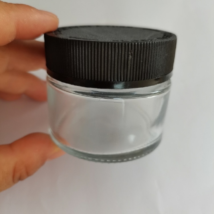 2oz child resistance cap glass container glass jar for CBD oil