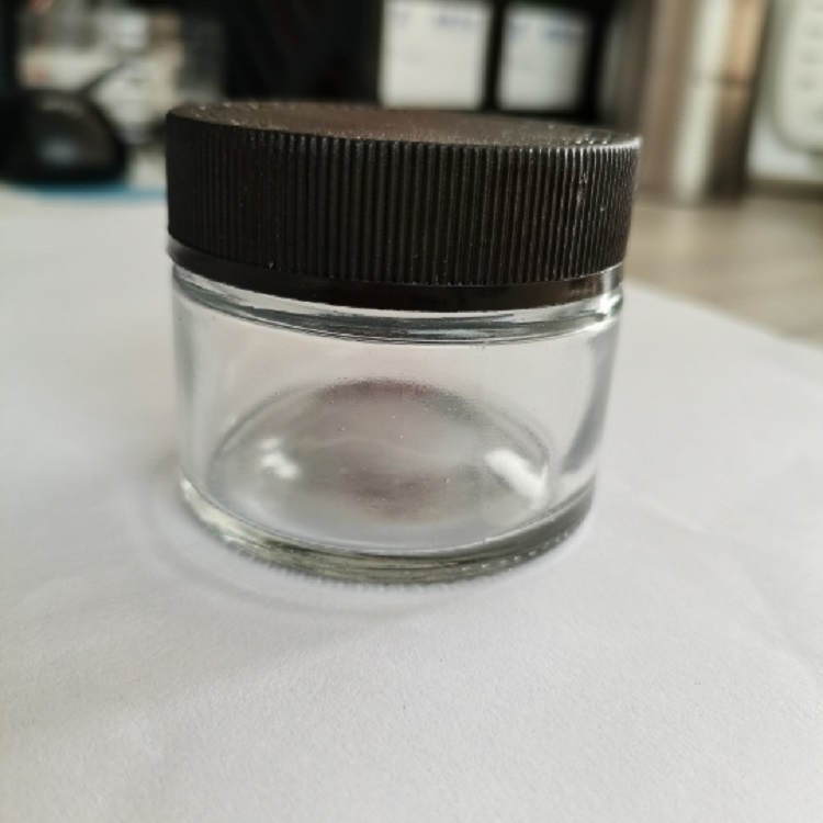 2oz child resistance cap glass container glass jar for CBD oil