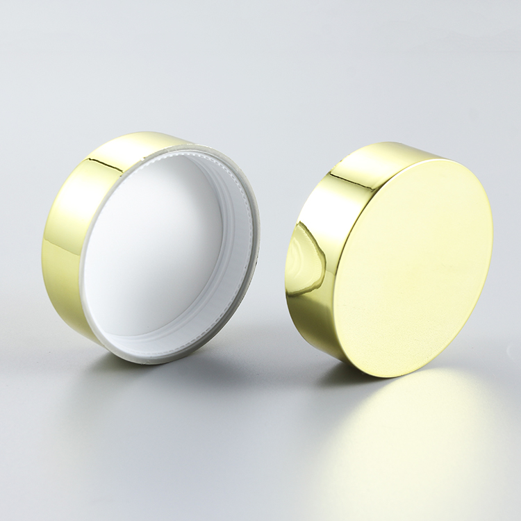 2oz cosmetics containers and packaging ps plastic cosmetic cream jar with golden cap