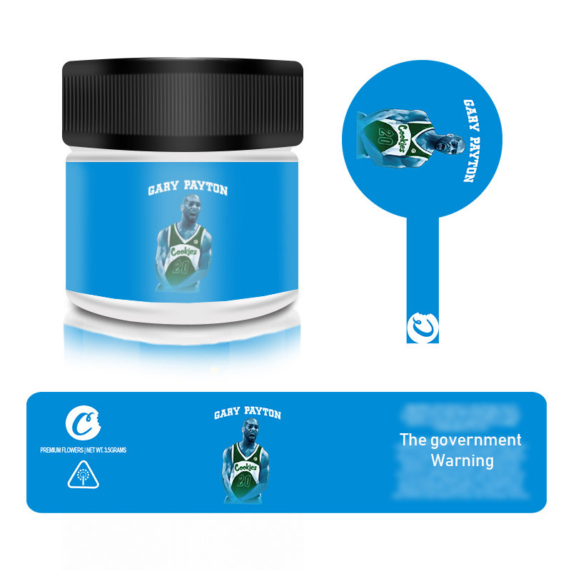 2oz printed labels glass jar with Childproof lid
