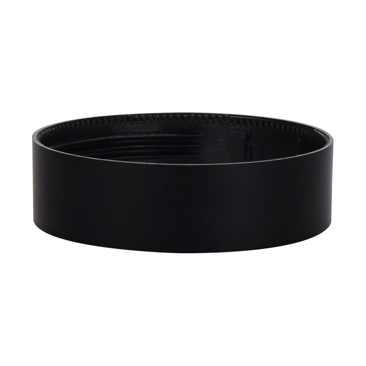 2oz round shape balm jar 60ml 60g matte black glass jar for face cream