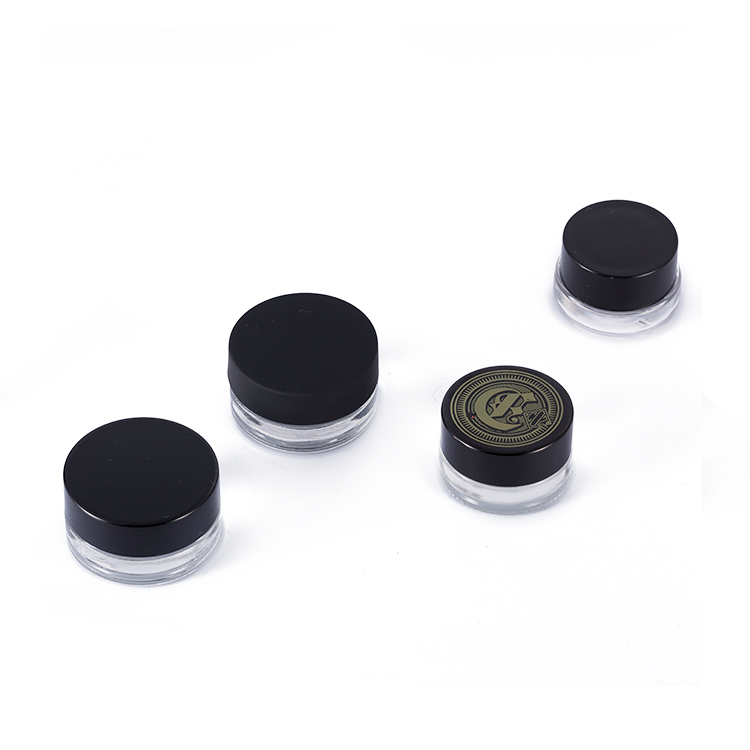 3 5 7 9 g tamper proof round concentrate 1 gram sample container glass containers wholesale small jar with child resistant cap