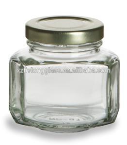 3.5 oz 100ml Oval Hexagon Glass Jars for Jam Honey Wedding Favors Shower Favors Baby Foods DIY Magnetic Spice Jars