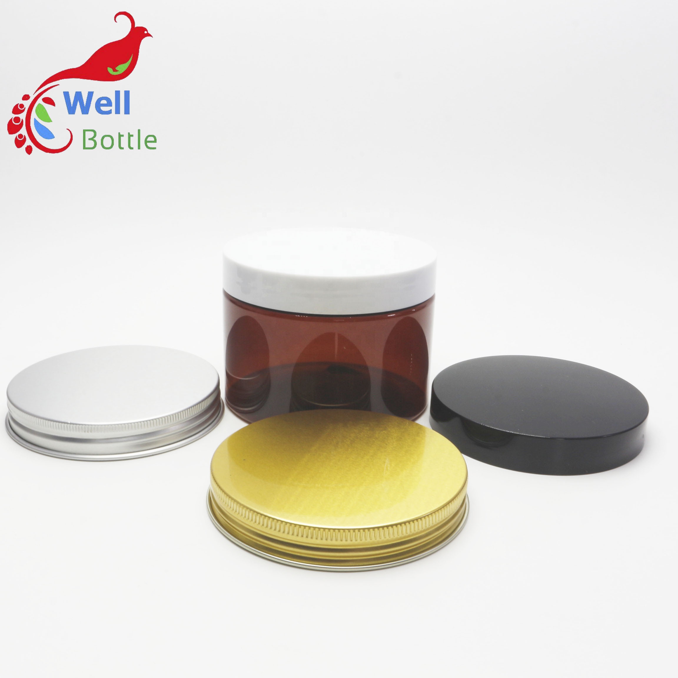 3.5OZ 4OZ 5OZ Low Profile Container Beauty PET JARS PL-282K