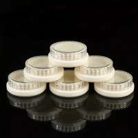 3.5g plastic ps flower shape cream jar, eye shadow jar,cosmetic cream jar