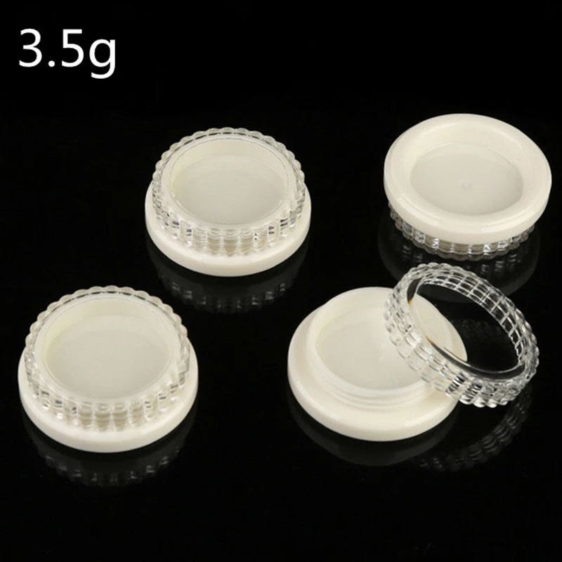 3.5g plastic ps flower shape cream jar, eye shadow jar,cosmetic cream jar