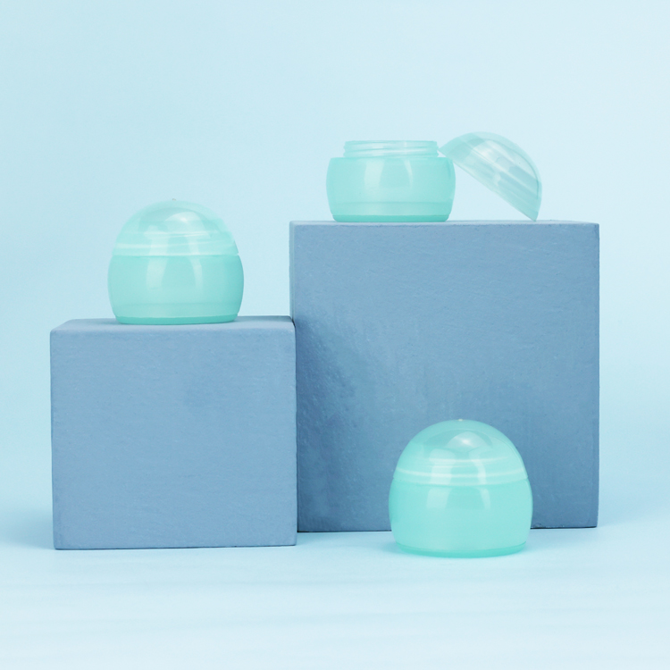 3 ml 3 g lip balm jar container eye cream green plastic jars with screw top lids